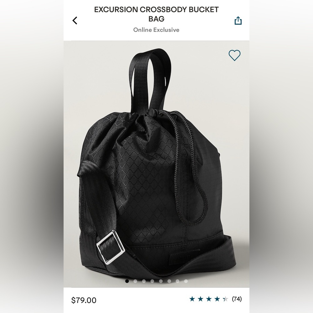 Athleta Excursion Crossbody Bucket Bag